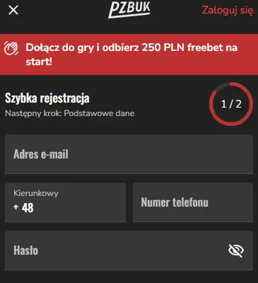 Rejestracja w kasynie pzbuk PZBUK PL
